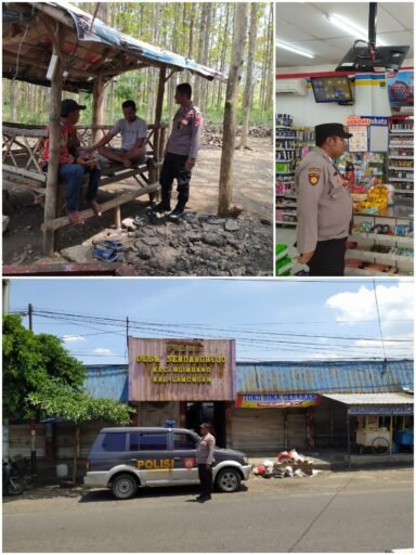 Polsek Ngimbang Giat Patroli Harkamtibmas Cegah Kriminalitas Di Wilayah Ngimbang