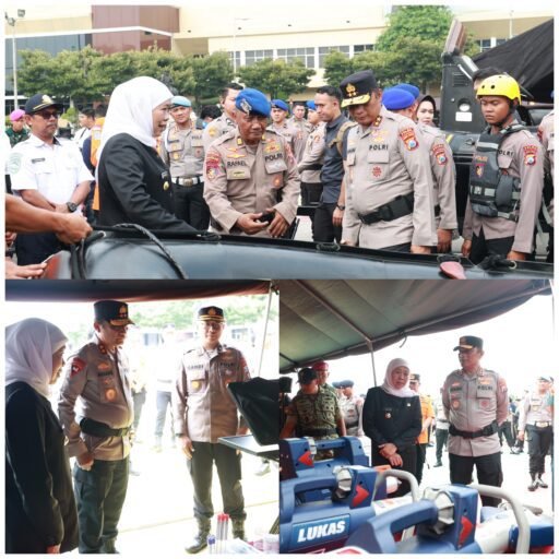 Kapoda Jatim Bersama Gubernur Tinjau Kesiapan Alat Mitigasi Bencana Hadapi Cuaca Ekstrem