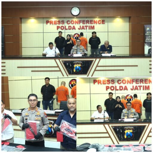 Polda Jatim Ungkap Sindikat Pencurian Bersenjata di Minimarket Lintas Provinsi