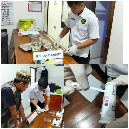Food Safety : Sidokkes Polres Nganjuk Cek Bahan dan Makanan di SPPG Pace