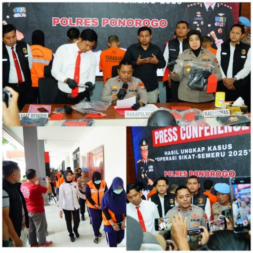 Polres Ponorogo Amankan Pasutri Diduga Jual Senpi Rakitan