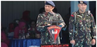 HUT ke-80 Korps Brimob Polri Kapolda Jatim Tegaskan Profesionalisme dan Humanisme