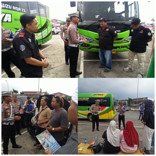 Polantas Menyapa : Operasi Zebra Semeru PJR Polda Jatim Beri Edukasi Tertib Lalin