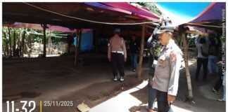 Polsek Ngronggot Bongkar Lokasi Diduga Perjudian Sabung Ayam di Klurahan