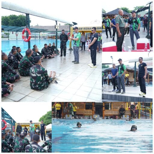 Pangdam V/Brawijaya Tinjau Renang Militer Untuk Evaluasi Progjagar Operasi TNI AD