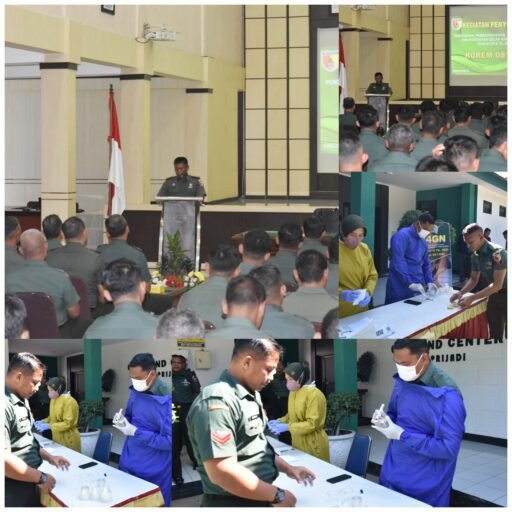 Puluhan Personel Korem 081/DSJ Jalanai Tes Urine