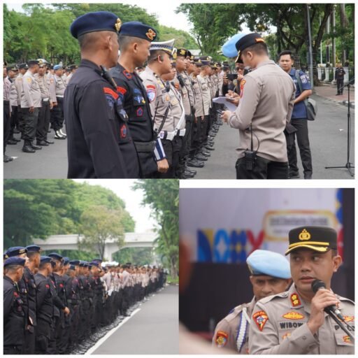 Polrestabes Surabaya Gelar Apel Pengamanan 3.000 Peserta Aksi Unjuk Rasa