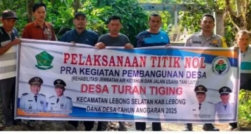 Rehab Jembatan dan JUT,Bentuk kepedulian Kades terhadap kepentingan warga desa Turan Tiging.
