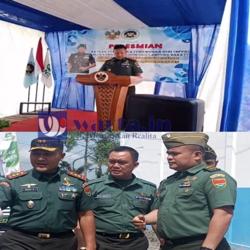 Komandan Kodim 0422/Lampung barat Resmikan Dapur SPPG