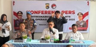 14 Har Operasi Antik Rinjani Polda NTB, Amankan 165 Tsk dan Ungkap 112 Kasus Narkoba