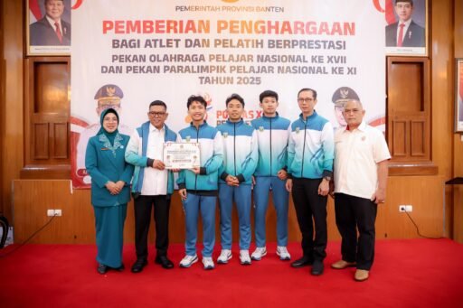 Pemprov Banten Beri Apresiasi dan Bonus Atlet Pelajar Berprestasi di Popnas dan Peparpenas 2025