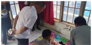 Petugas Polsek Cikeusal gerak cepat mendatangi lokasi menyusul adanya warga yang tenggelam