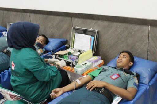 Mengabdi Tanpa Henti Setetes Darah Untuk Negeri, Satlinlamil 3 Gelar Baksos Donor Darah HUT Ke-5