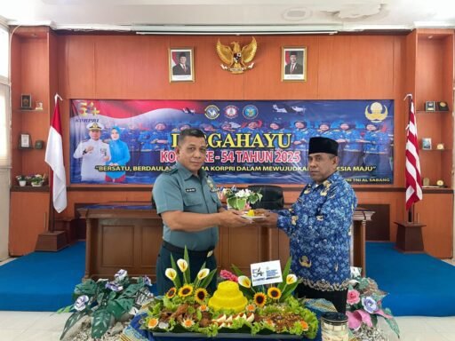 Lanal Sabang Peringati HUT Ke-54 Korpri Dengan Doa Bersama dan Pemotongan Tumpeng