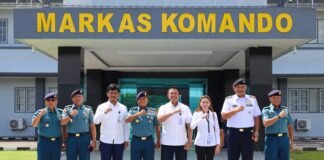 Bahas Pengamanan ALKI-III, Kodaeral IX Terima Kunjungan Kerja Staf Kepresidenan RI