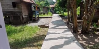 Jalan Setapak Sudah Terealisasi Masyarakat Ucapkan Terimakasih Kepada Pemdes Tanah Abang Selatan
