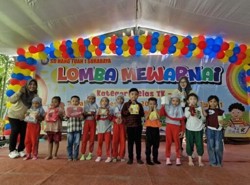 SD Hang Tuah 1 Surabaya Kejar Target Kuota SPMB, Gelar Lomba Mewarnai Tingkat TK B.
