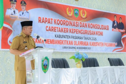 Pemkab Pasaman Tekankan Penguatan KONI 2025–2029:“Bersama Membangkitkan Prestasi Olahraga Pasaman”