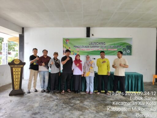 Lauching Program Pengelolaan Sampah Desa Lubuk Sanai: Upaya menuju Desa Bersih,Sehat,& indah.