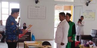 Lantik Kades PAW Tunggal Jaya, Bupati Mukomuko: Pesan Bangun Desa Lebih Maju