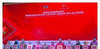 Komitmen pada Hak Anak, PTBA Sabet Anugerah Perusahaan Layak Anak Tingkat Nindya