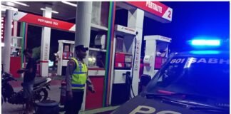 Polsek Ngimbang Patroli Blue Light Siskamtibmas Guna Cegah Dan Tangkal Kriminalitas Di Malam Hari