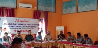 Gelar Acara Sosialisasi Larangan Dan Penanganan Tindak Pidana Korupsi, Add (APBDes) Tahun 2025