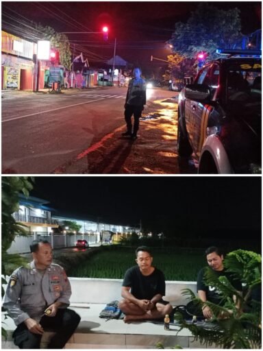 Guna Cegah Dan DayaTangkal 4C Polsek Ngimbang Gelar Patroli Blue Light Di Daerah Rawan