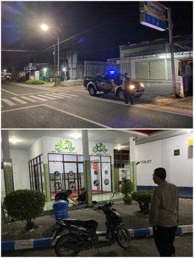 Polsek Ngimbang Patroli Blue Light Guna Cegah Dan DayaTangkal 4C Di Malam Hari