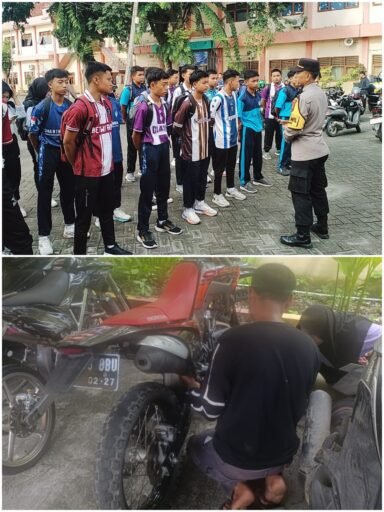 Polsek Ngimbang Gelar KRYD Dan Pembinaan Cipkon Perayaan Nataru Di SMAN 1 Ngimbang