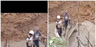 Diduga Pembangunan Pengamanan Badan Jalan Klas I Asal Jadi serta tidak sesuai spesifikasi.