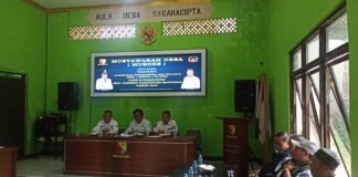 Mamat, S.Ip. Kades Sagaracipta Kec. Ciparay Kab. Bandung Menutup Tahun 2025 MUSDES APBDes TA 2026