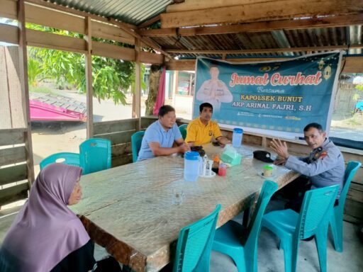 Polsek Bunut Gelar Jumat Curhat: Ajak Warga Perkuat Siskamling Hingga Berantas Judi Online