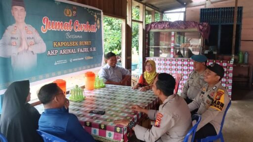 Berantas Judi Online hingga Cegah Karhutla, Polsek Bunut Gelar Jumat Curhat Bersama Masyarakat