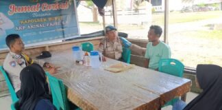 Kapolsek Bunut Gelar Jumat Curhat, Ajak Masyarakat Jaga Kamtibmas dan Waspada Karhutlah