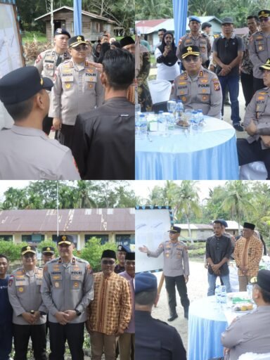 Wakapolda Riau Tinjau Lokasi Rencana Pembangunan Jembatan SDN 18 Semulut