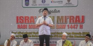 Isra’ Mi’raj 27 Rajab 1447 H, Gubernur NTB ajak Jaga Kelestarian Alam dan Peduli Sosial