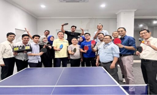 Semarak HUT BRI ke-130, BRI KC Jakarta Jelambar Gelar Lomba Tenis Meja Pekerja Supervisi