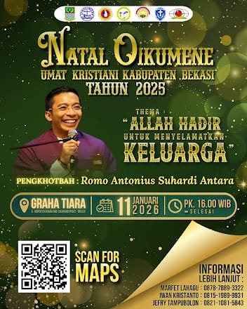 Natal Oikumene Kabupaten Bekasi 2025, Ribuan Jemaat Rayakan Kebersamaan