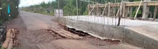 Diduga Dikerjakan Asal Jadi, Proyek Rehap Jembatan di Sukadana Di Sorot Warga
