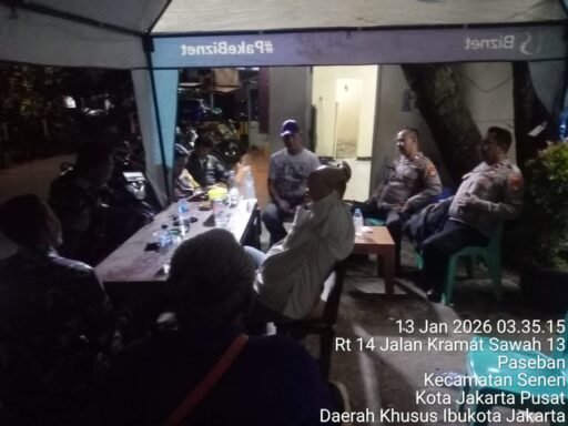Polsek Senen Gelar Ploting Antisipasi Tawuran dan Kejahatan Jalanan di Paseban