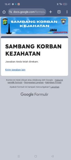 Bhabinkamtibmas Sambangi Rumah Warga Korban Ancaman Pinjol di Gunung Sahari Utara