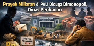 Proyek Miliaran di PALI Diduga Dimonopoli, Dinas Perikanan