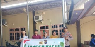 Jaga Kamtibmas dan Tangkal Hoaks, Polsek Bunut Gelar Minggu Kasih di Gereja BNKP Desa Merbau