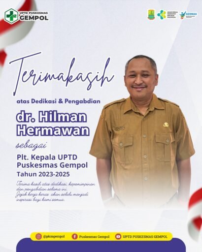 Serah Terima Jabatan Kepala UPTD Puskesmas Gempol, Ini Harapan ke Depan