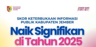 Kabupaten Jember Dinilai Informatif Oleh Komisi Informasi Jatim, Berhasil Torehkan Skor Tertinggi