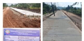 Parah! Proyek Rabat Beton Senilai 1,4 Miliar Sudah Retak,