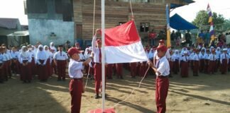 Satgas Gulbencal Kodam I/BB Bersihkan SDN 100704 Hutagodang, Sekolah Kembali Digunakan