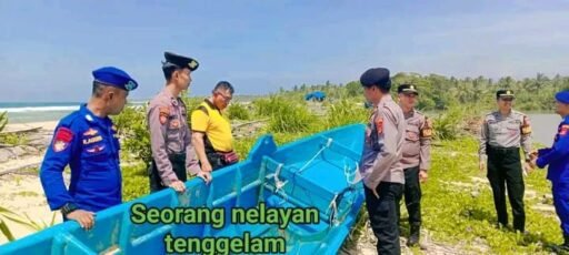 Seorang Nelayan Tenggelam diPerairan Laut Pekon Bangun Negara Kec Pesisir Selatn Kab Pesisir Barat