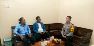 Kapolsek Ngimbang Kordinasi Terkait Kegiatan HUT IKSPI Ke 40 Di Ketua Ranting IKSPI Ngimbang